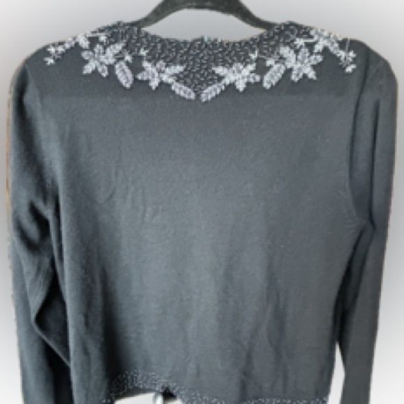 Talbots Black Sweater M - Picture 2 of 7